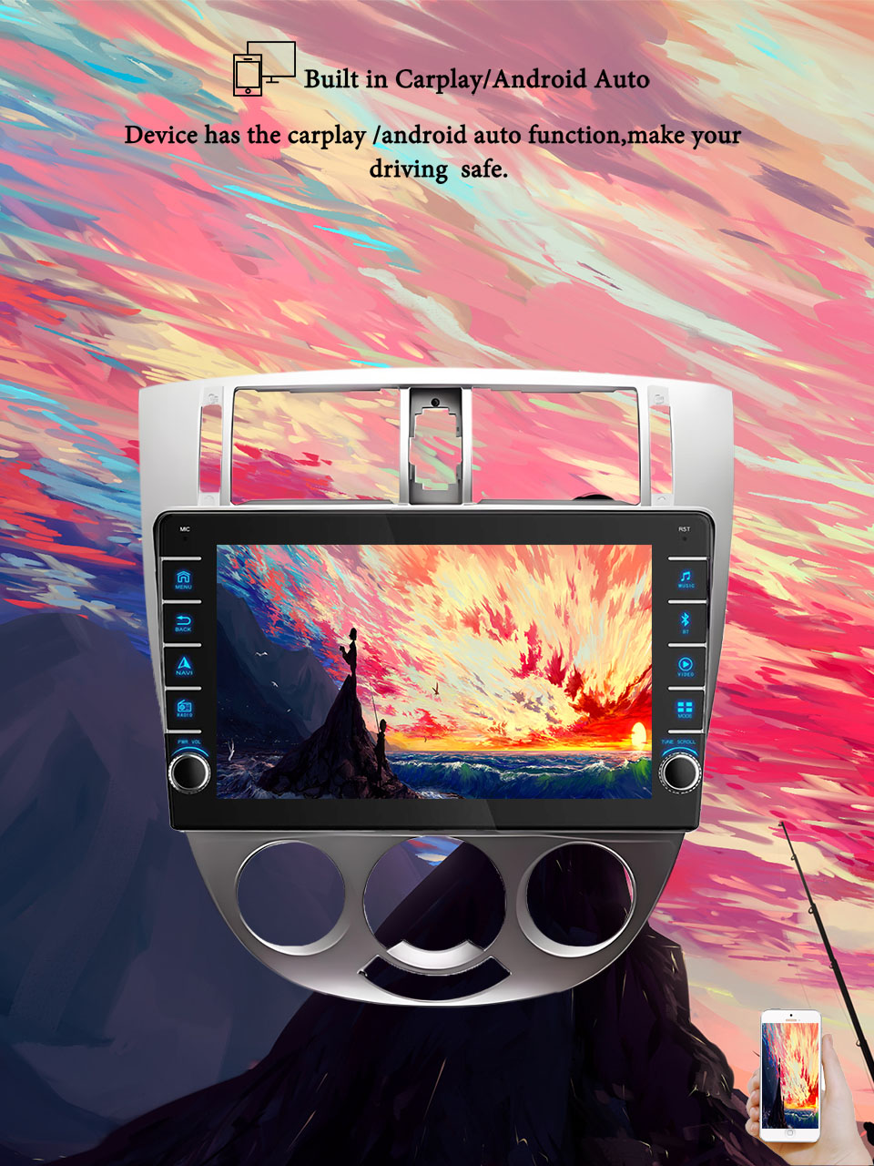 Tablet Danish Mobile & Accessories Faisalabad - 8G+128G Android 14 For Chevrolet Lacetti