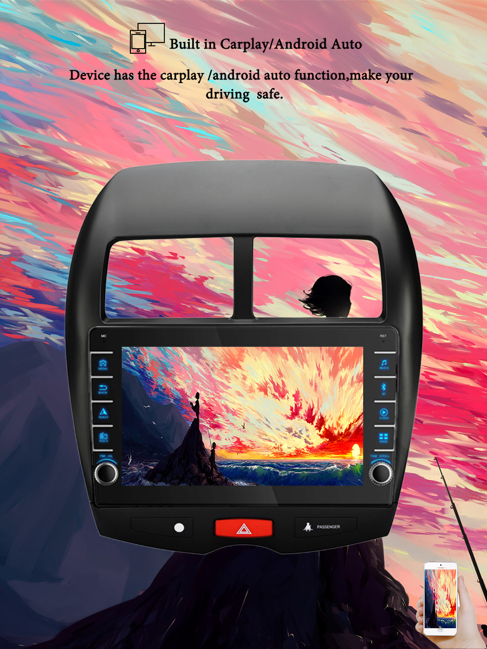 Tablet Danish Mobile & Accessories Faisalabad - 8G+128G Android 14 For Mitsubishi ASX