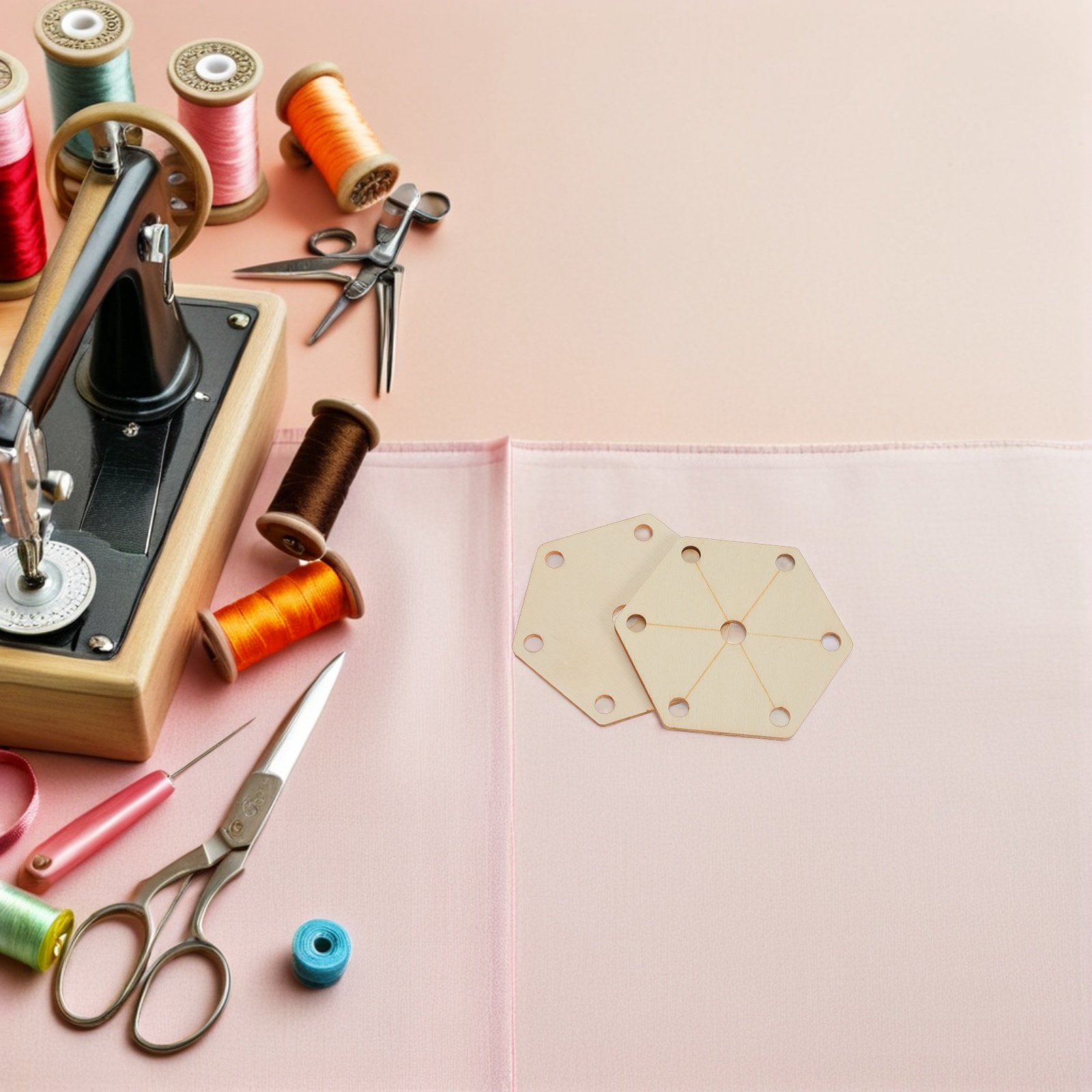 24Pcs Wood Loom Cards Hexagon  - Tablet Weaving Accessories review and price