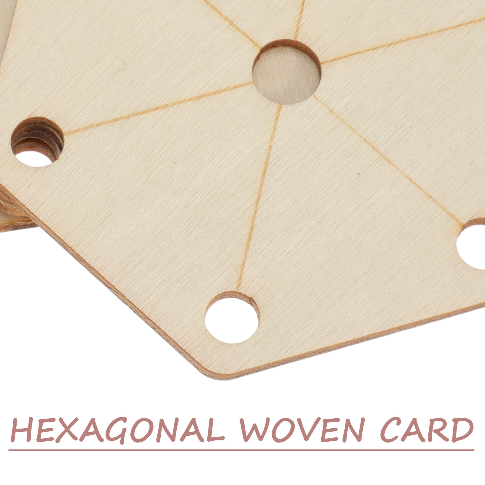 24Pcs Wood Loom Cards Hexagon  - Tablet Weaving Accessories review and price
