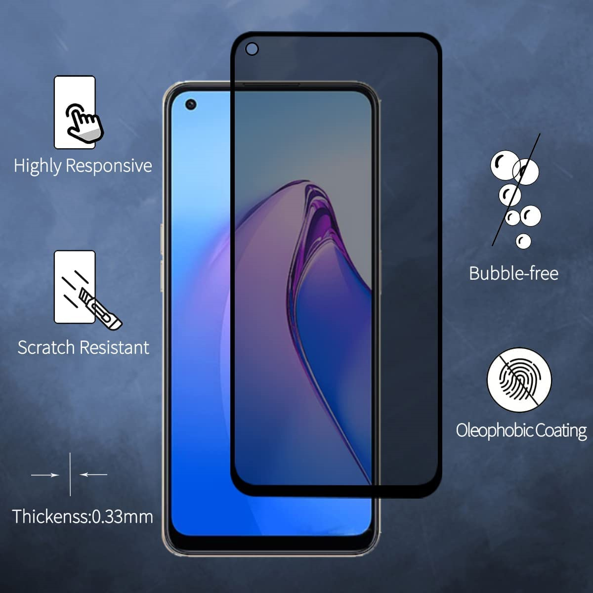 Anti Spy Screen Protector For  - Oppo Tablet Accessories review and price