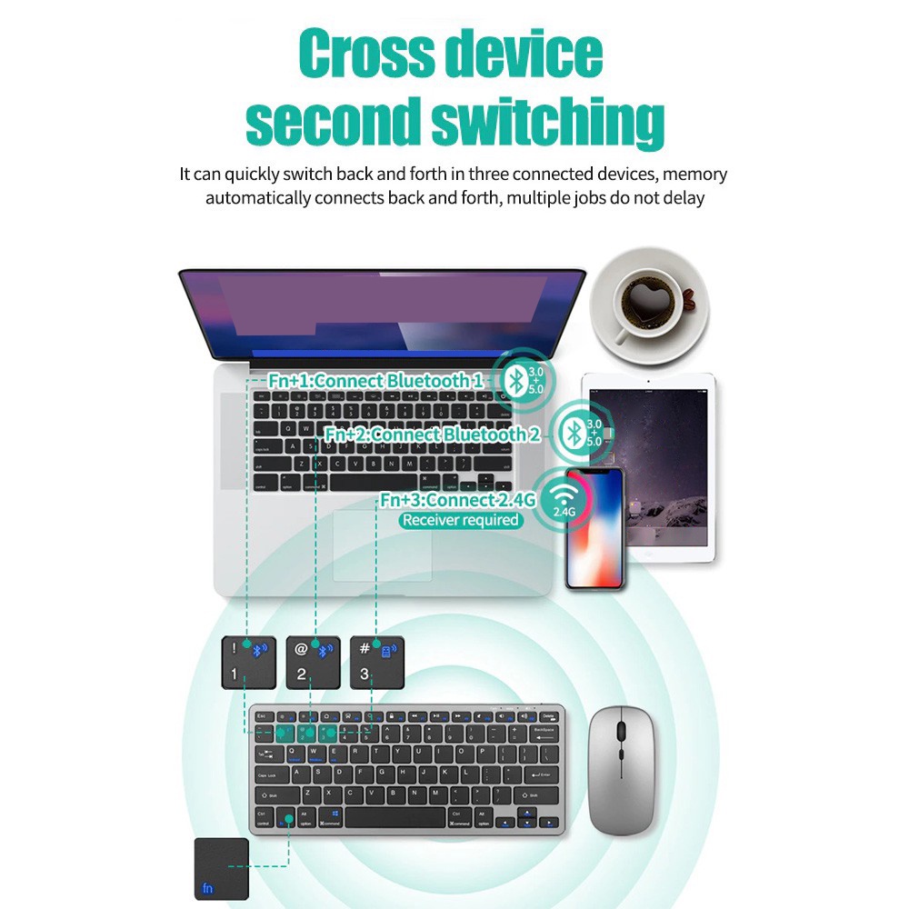 Wireless Keyboard Bluetooth 5. - Tablet Accessories Choice Store review and price