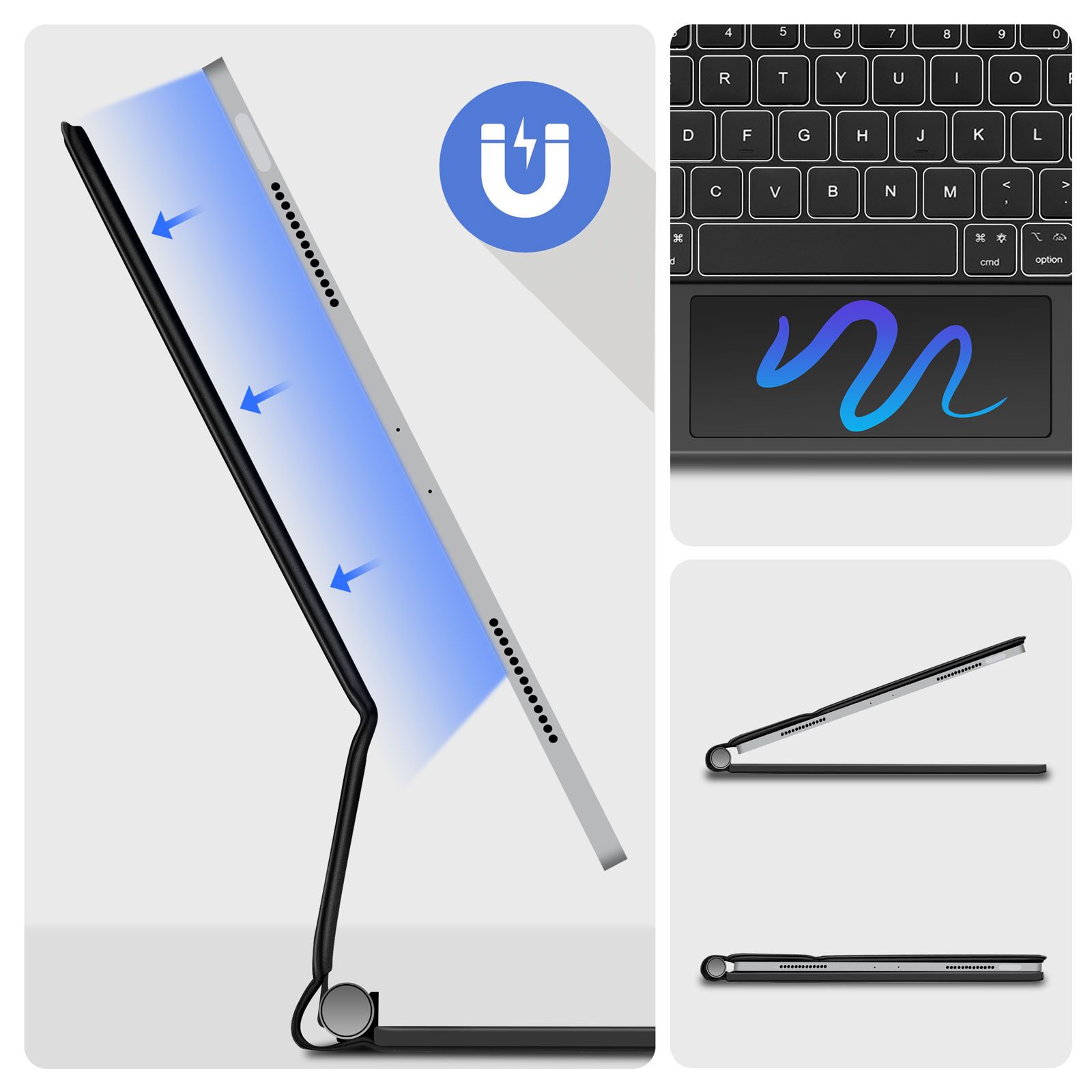 GOOJODOQ Magic Keyboard for iP - Tablet Accessories Choice Store review and price