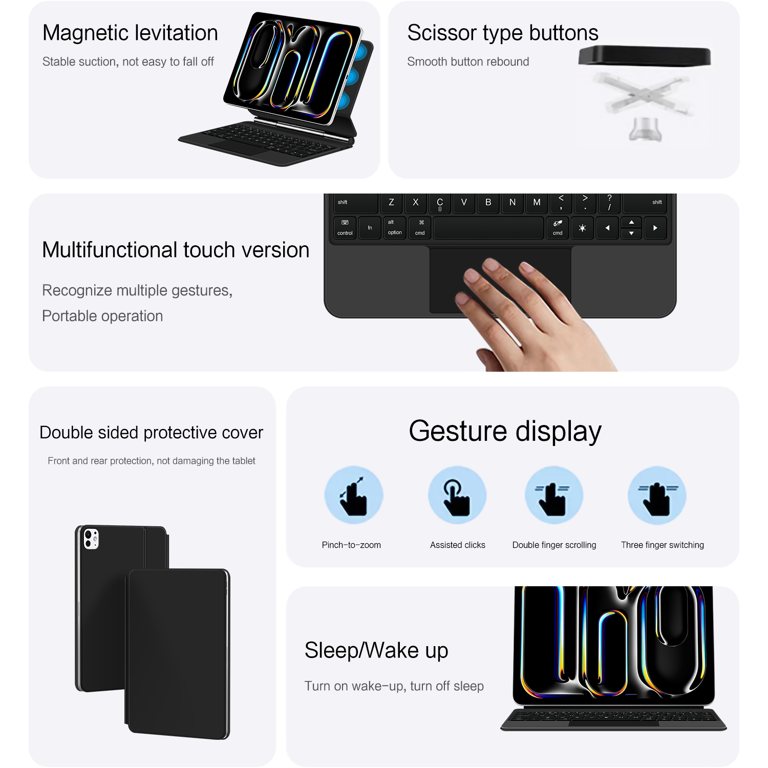 AJIUYU Magnetic Magic Keyboard - Magnetic Case Smart review and price