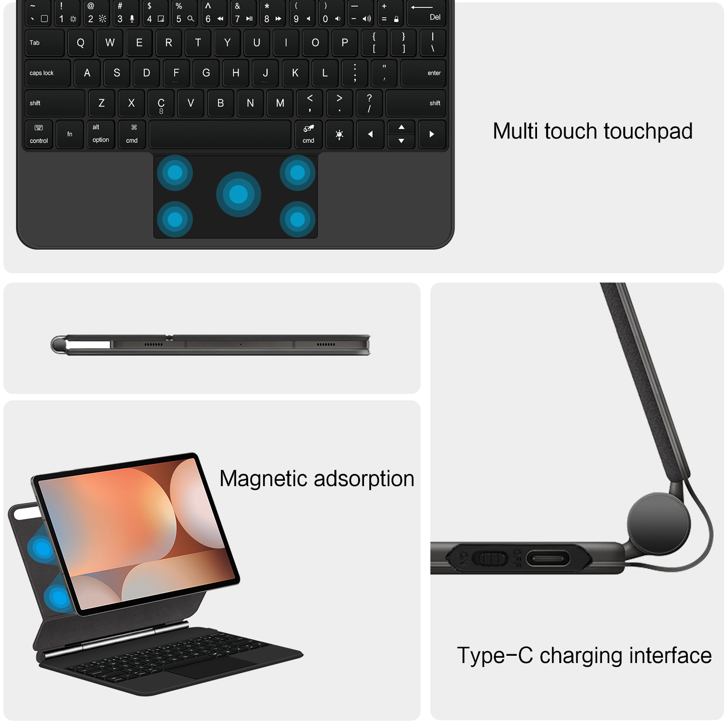 Magic Magnetic Keyboard for Sa - Tablet Accessories For Samsung review and price
