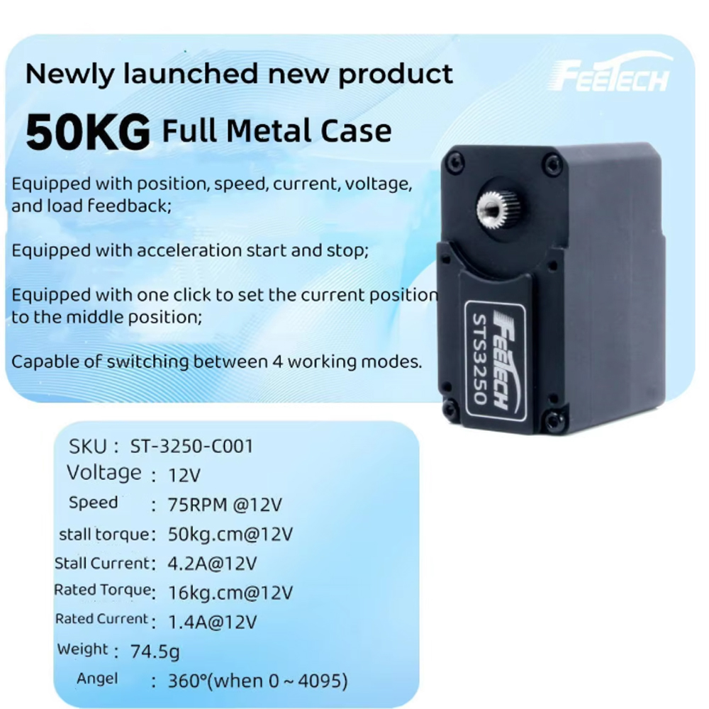 Feetech STS3250 12V 50KG Magne - Magnetic Case Smart review and price